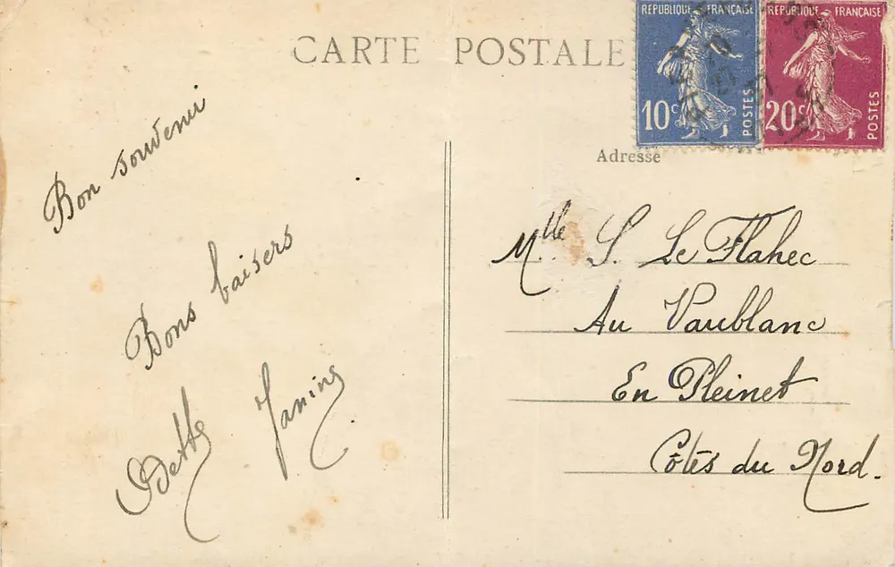 PierreFonds — Gare, l'Étang, le Château — Éditeur non identifié - Achterkant