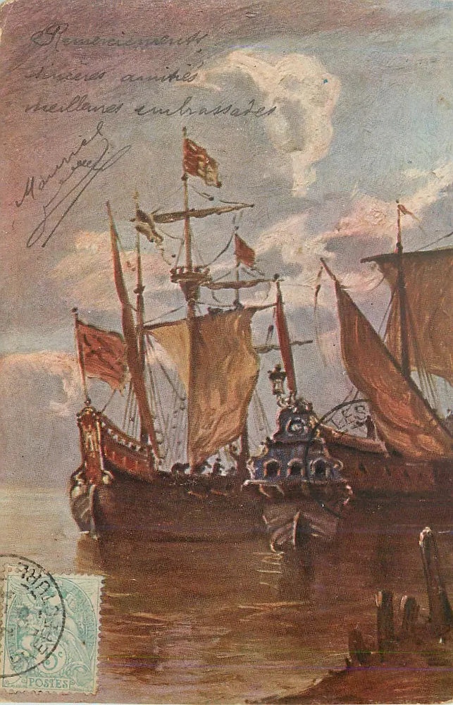 Navios a vela — Série 180 — Hansa - Frente
