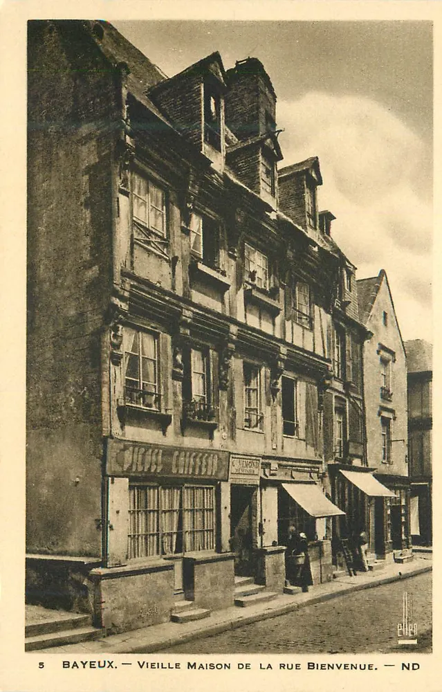 Bayeux — Altes Haus in der Bienvenue-Straße — Verlag ND - Vorderseite