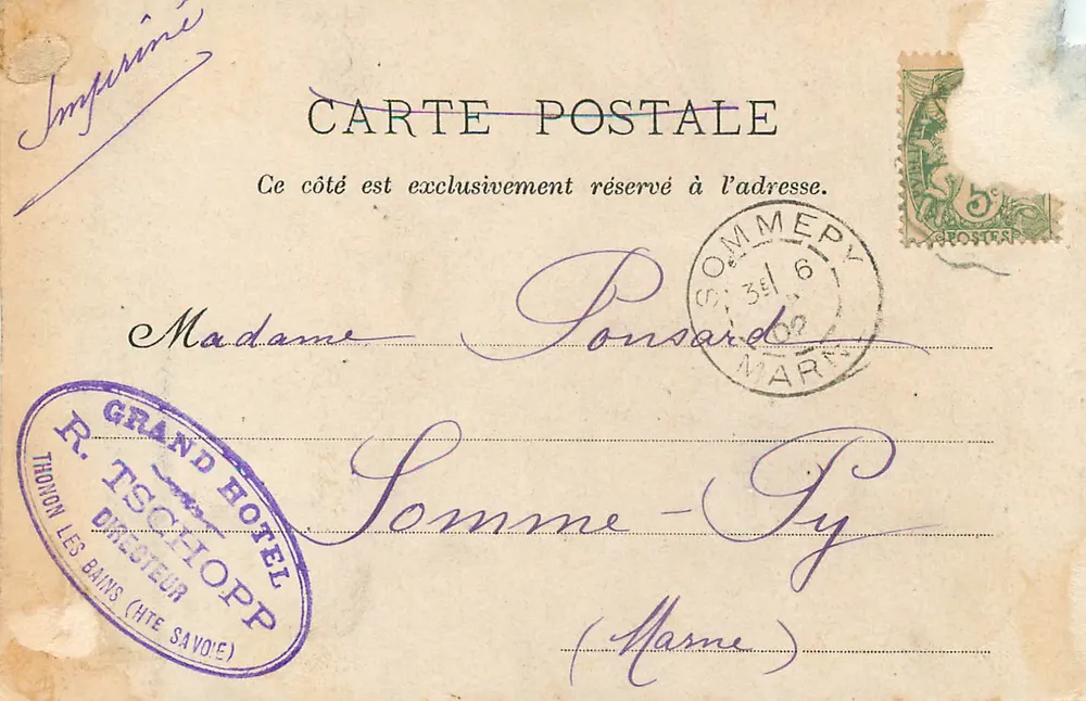 Ruínas das Allingues — E. Pittier, fot.-édit., Annecy, 102 - Verso