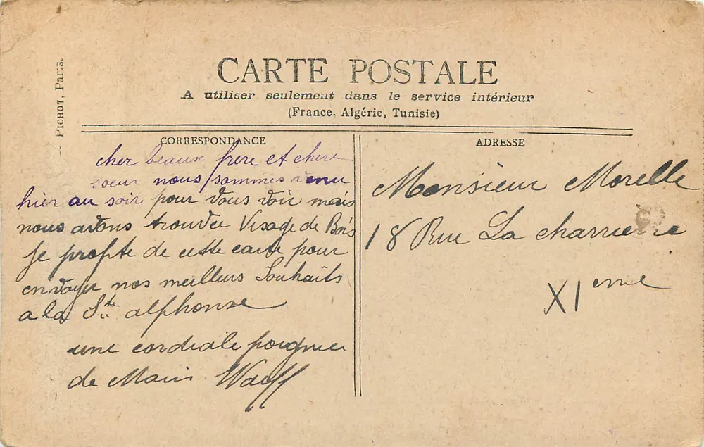 PARIS — Il Palazzo Luxembourg — Fichot, Parigi - Verso