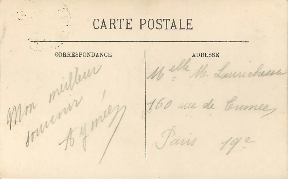 Dieppe — A Dique — Novas Galerias, Dieppe - Verso