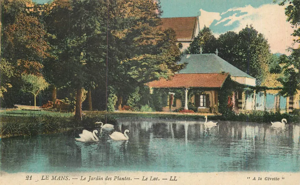 Le Mans — Le Jardin des Plantes — Le Lac — 'A la Civette' - Recto