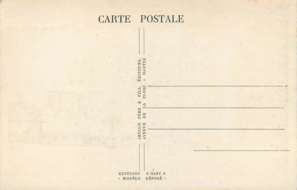 Le Mans (Sarthe) - Place des Jacobins und die Kathedrale — Gaby - Rückseite