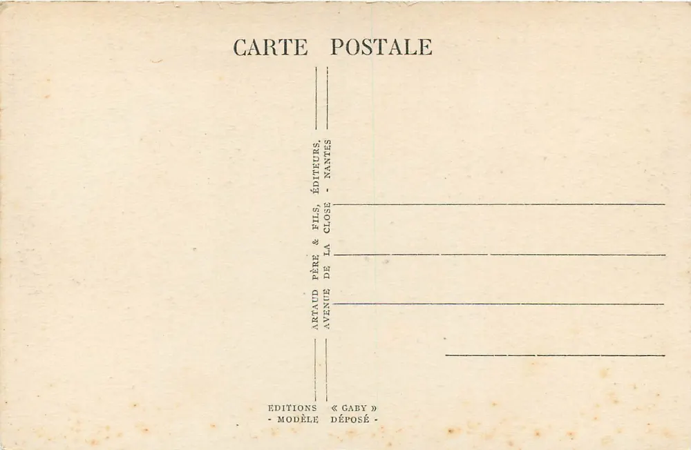 Le Mans (Sarthe) - Place des Jacobins und die Kathedrale — Gaby, n°155 - Rückseite