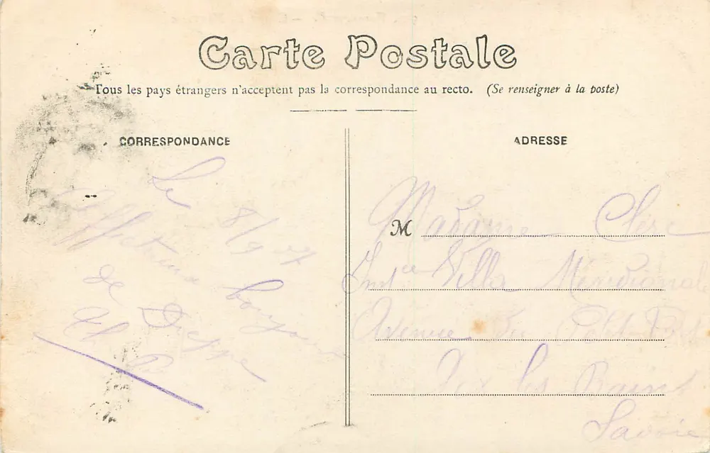 Varengeville — Gorge de Morville — F. Marchaud, n° 969 - Verso