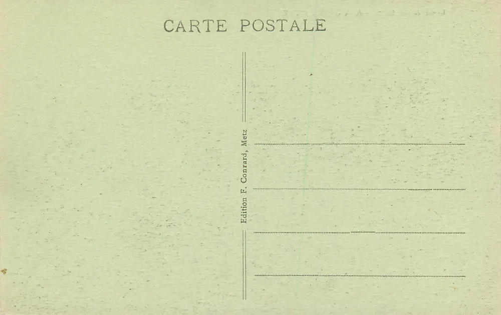 Ravin de Génivaux, nahe Gravelotte — Edition F. Connard, Metz - Rückseite
