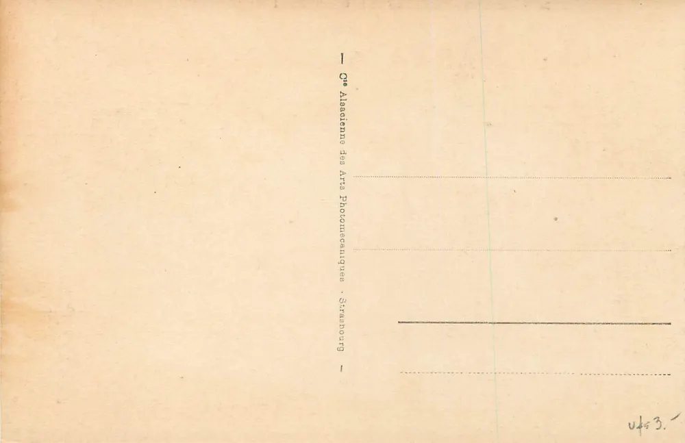 Cabourg - Das Casino und das Grand Hôtel — Verlag: 1re Alsaceienne des Arts Photomécaniques, Straßburg - Rückseite