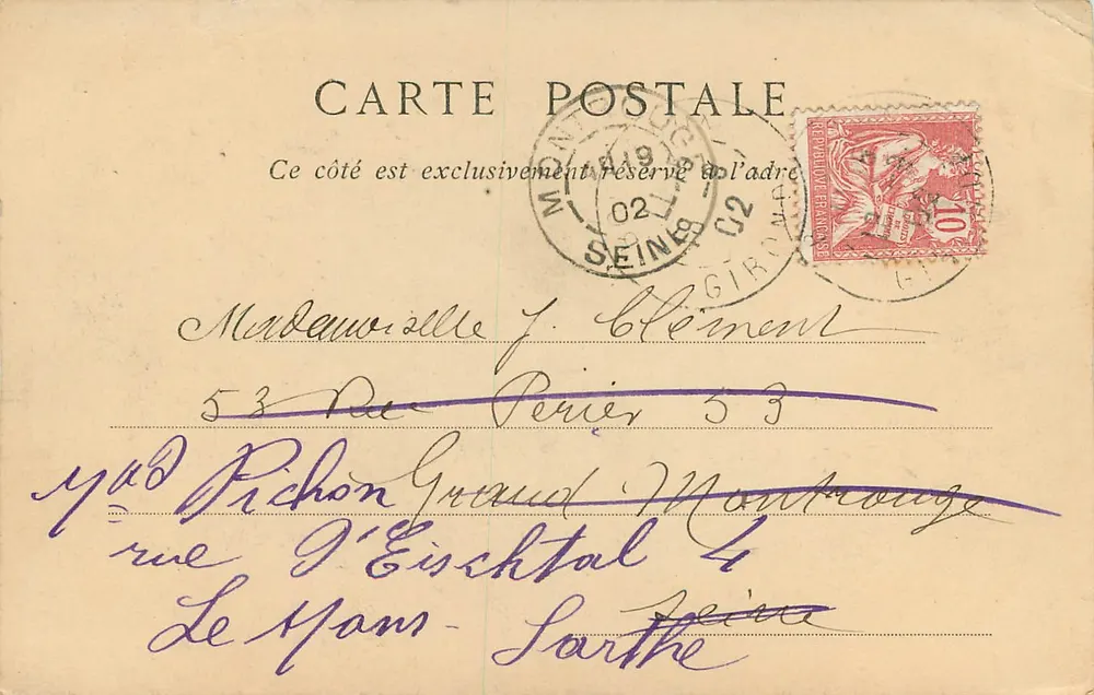 Bordeaux — L'Église Sainte-Croix avec ses chimères et ses sculptures historiques — éditeur ND, n° 17 - Verso