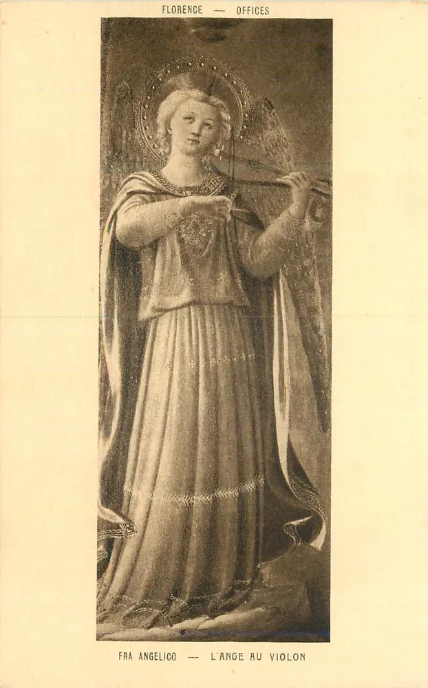 Florence — Offices — Fra Angelico — L'Ange au Violon - Recto