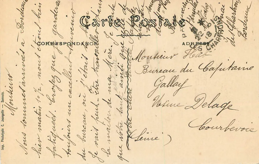 Bordeaux — A Igreja de São Miguel — BR 2449 - Verso