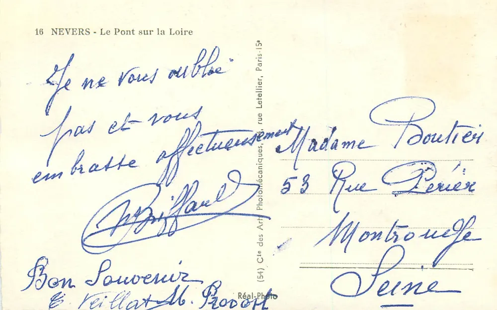 Nevers - Le Pont sur la Loire — éditeur Cap, n°16 - Verso