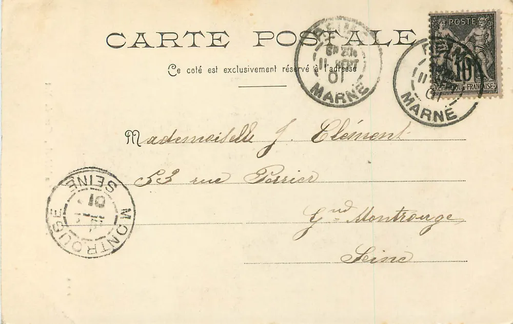 Reims — Cathédrale, Grande Nef — P.D.R. - Verso