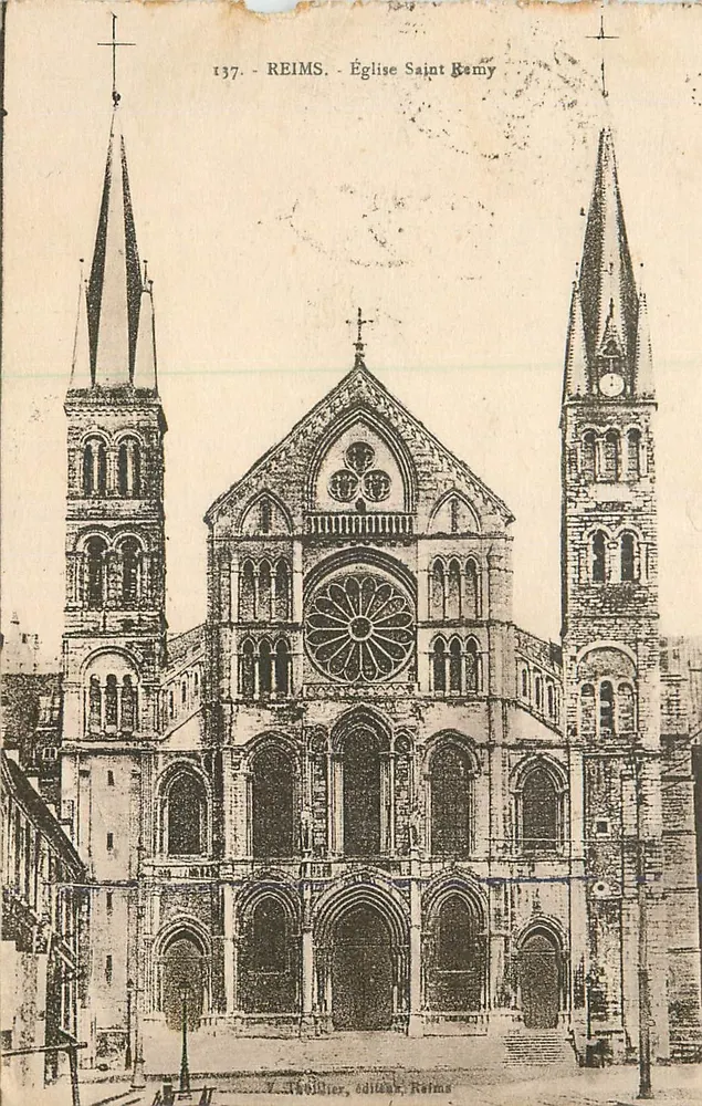 Reims — Chiesa di San Remigio — Thollier, editore, n° 137 - Recto