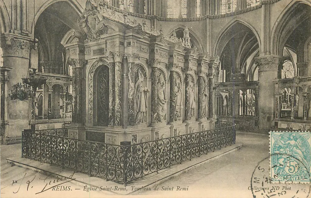 Reims — Église Saint-Remi, Tombeau de Saint Remi — La P. Girard, Collection ND Phot - Recto