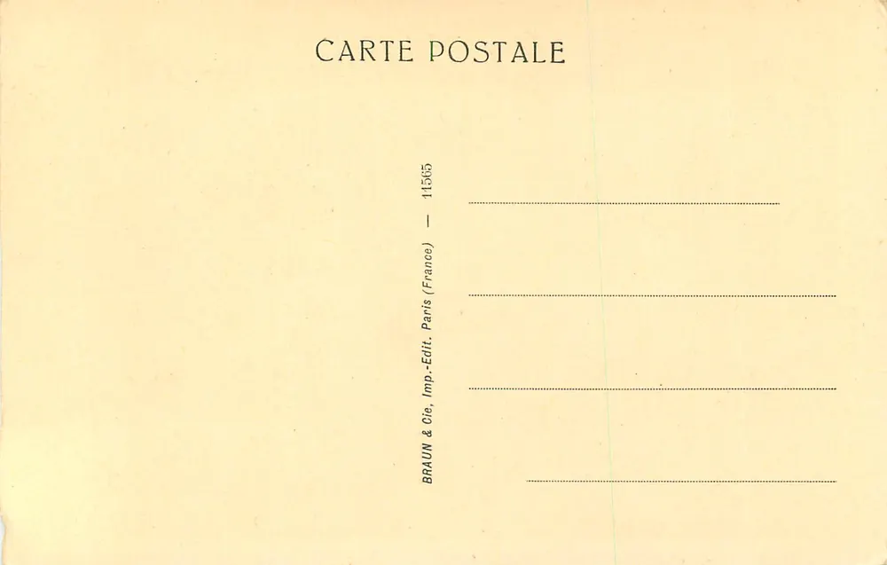Musée du Louvre — Le Pérugin, Sainte Famille — édition Braun & Cie, Paris - Verso