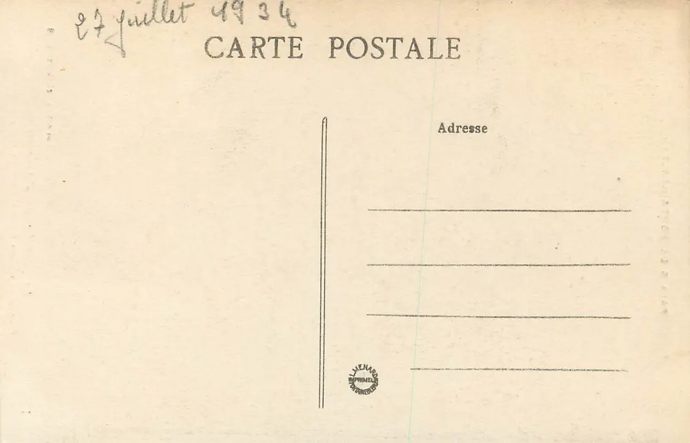 Die Verkäuferin der Liebe — Nach dem Originalgemälde von VIAN (1719-1809) — Schloss Fontainebleau, n°178 - Rückseite