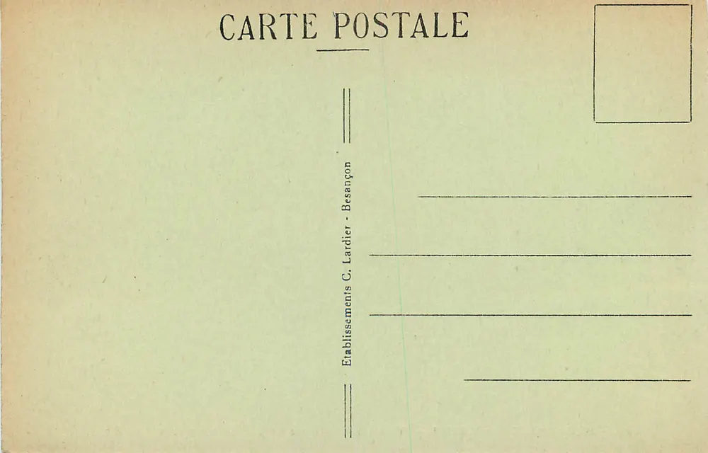 Besançon-les-Bains — Allgemeiner Blick auf die Citadel von den Buis — Verlag C. Lardier, Nr. 199 - Rückseite
