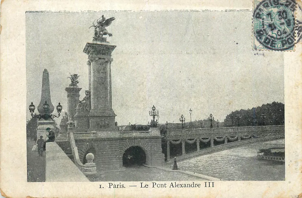 Paris — O Ponte Alexandre III — Editor do Petit Parisien, N°1 - Frente