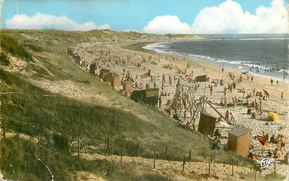 La Grande Plage — DOMINO (Ile d'Oléron) — éditeur DOMINO, n° 1542 - Frente