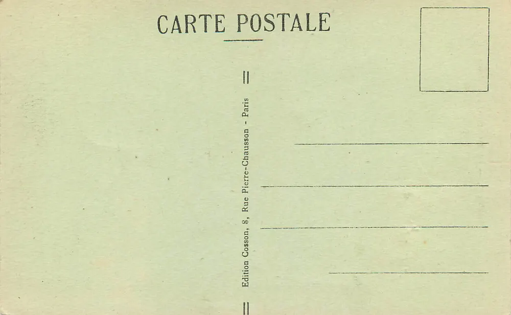 Vincennes — O Monumento aos Mortos — C.M. n°466 - Verso