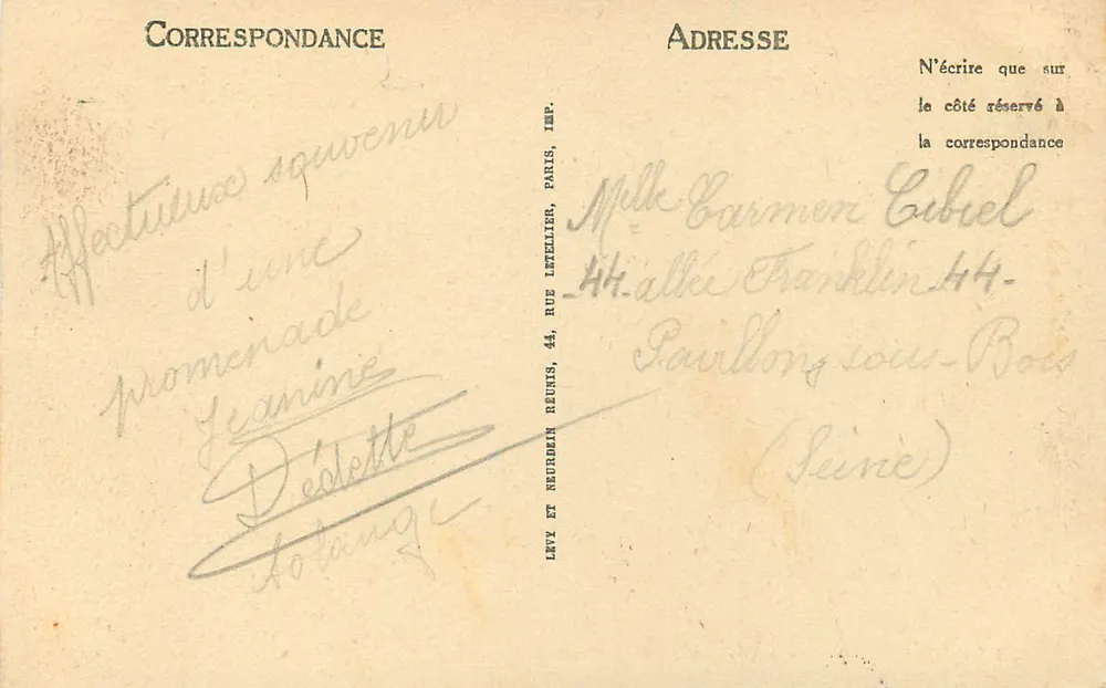Valençay — O Castelo — Visão Geral — L.L. - Verso