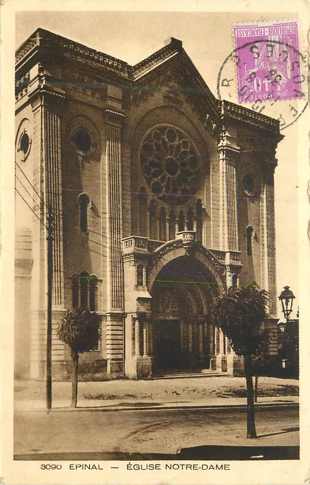 Épinal — Igreja de Nossa Senhora — Editor Braun & Cie, Muthouse-Dornach - Frente