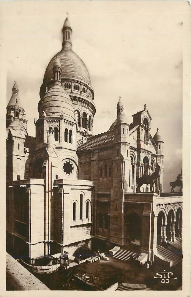Basílica do Sagrado Coração — Paris — Edições S.C. — n°83 - Frente