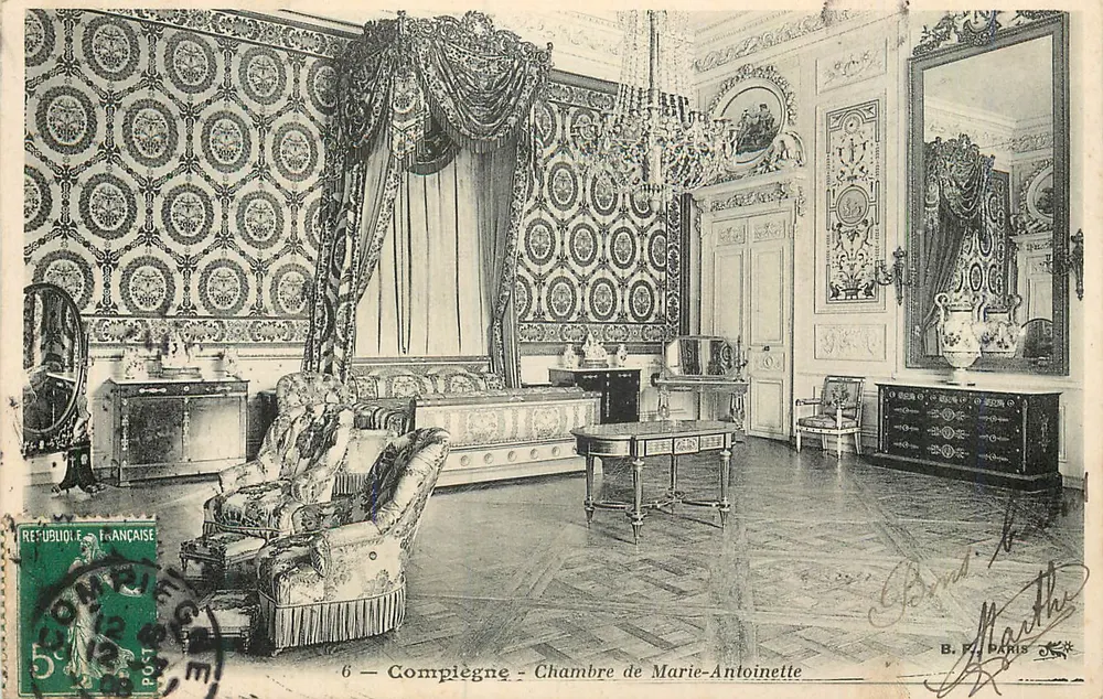 Compiègne - Quarto de Marie-Antoinette — B. F. Paris, n°6 - Frente
