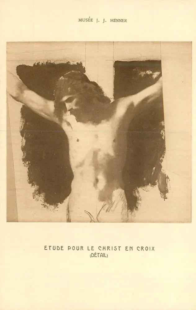 Étude pour le Christ en croix — détail — Musée J. J. Henner - Recto