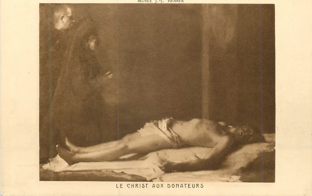 El Cristo a los Donantes — Museo J.-Henner — Braun & Cie, París - Anverso