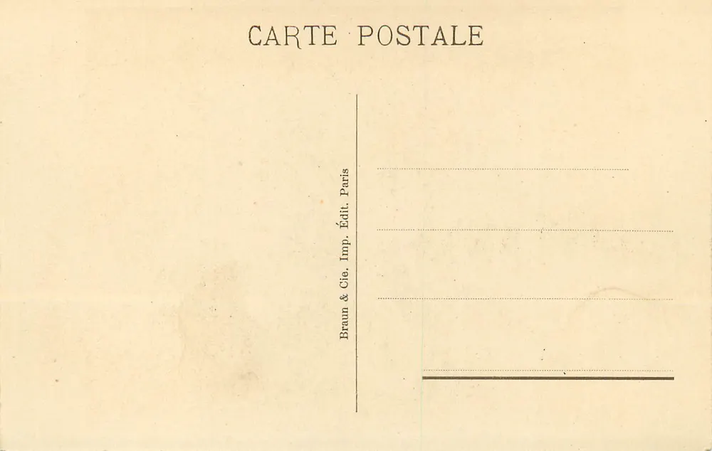 El Cristo a los Donantes — Museo J.-Henner — Braun & Cie, París - Reverso