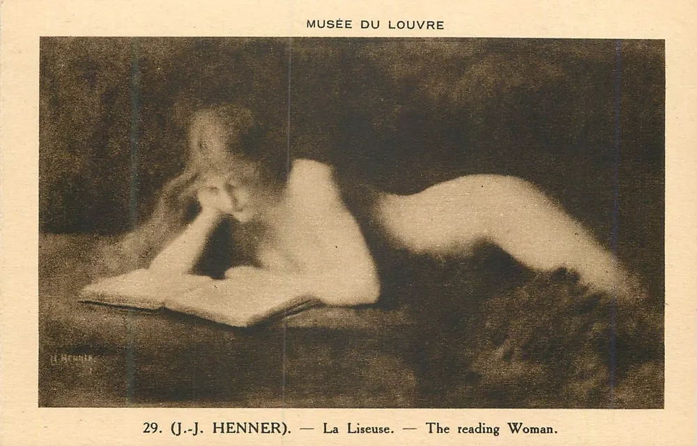 A Leitora — J.-J. Henner — Museu do Louvre - Frente