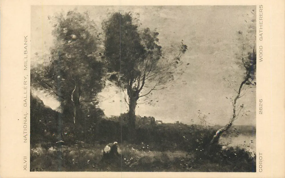 Wälder der Schlucht — Landschaft — Corot, XLVII, National Gallery, Millbank - Vorderseite