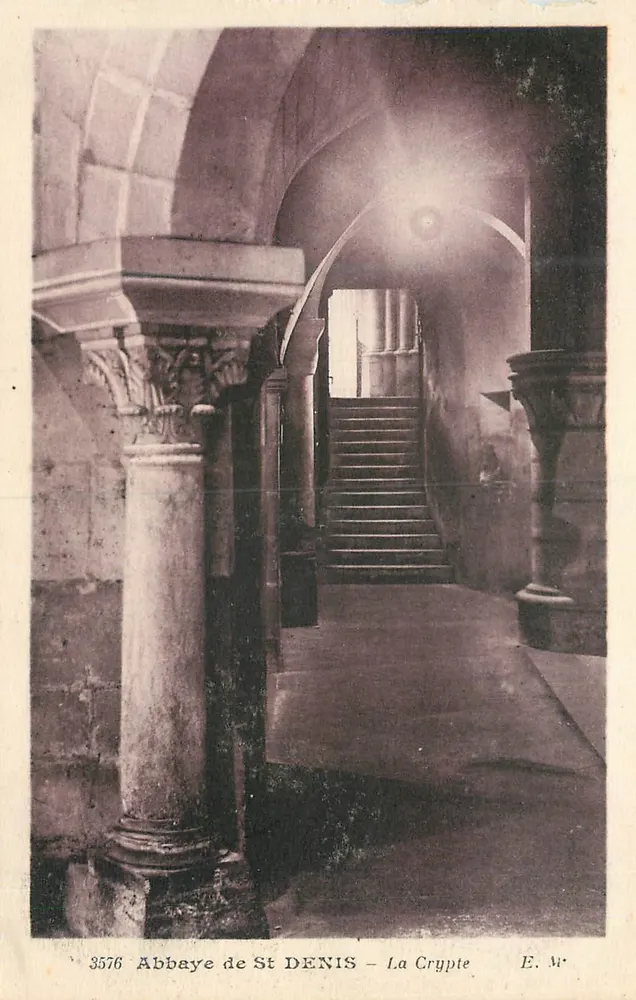 Abadia de St DENIS — A Cripta — E. Mr. n°3576 - Frente