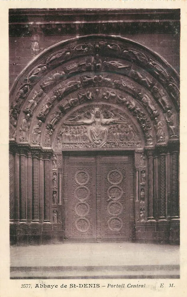 Abadia de São Denís — Portal Central — E. M. - Frente