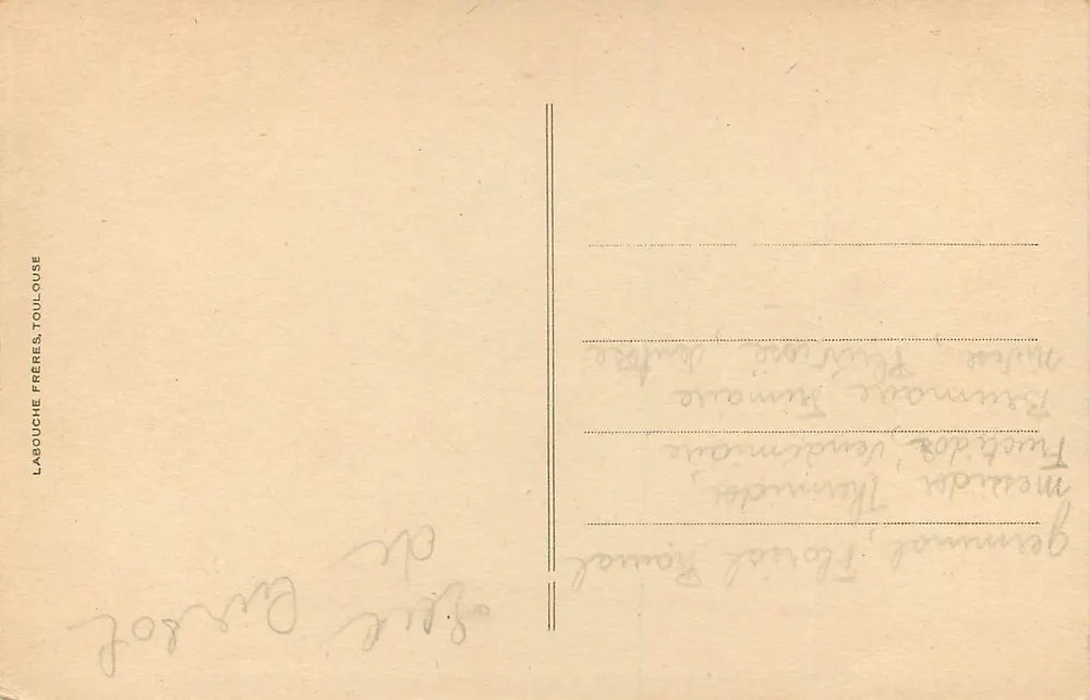 Lourdes — Bênção do Santo Sacramento diante do Rosário — Labouche Frères, Toulouse, n°200 - Verso