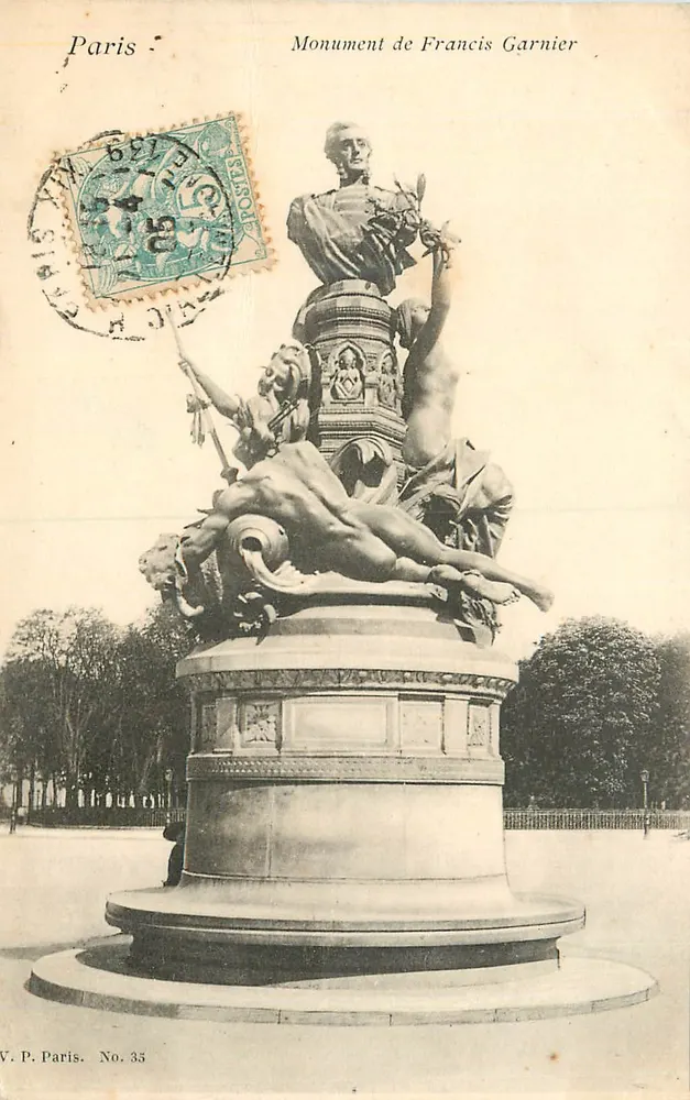 Monument de Francis Garnier — Paris — V. P. Paris. No. 35 - Frente