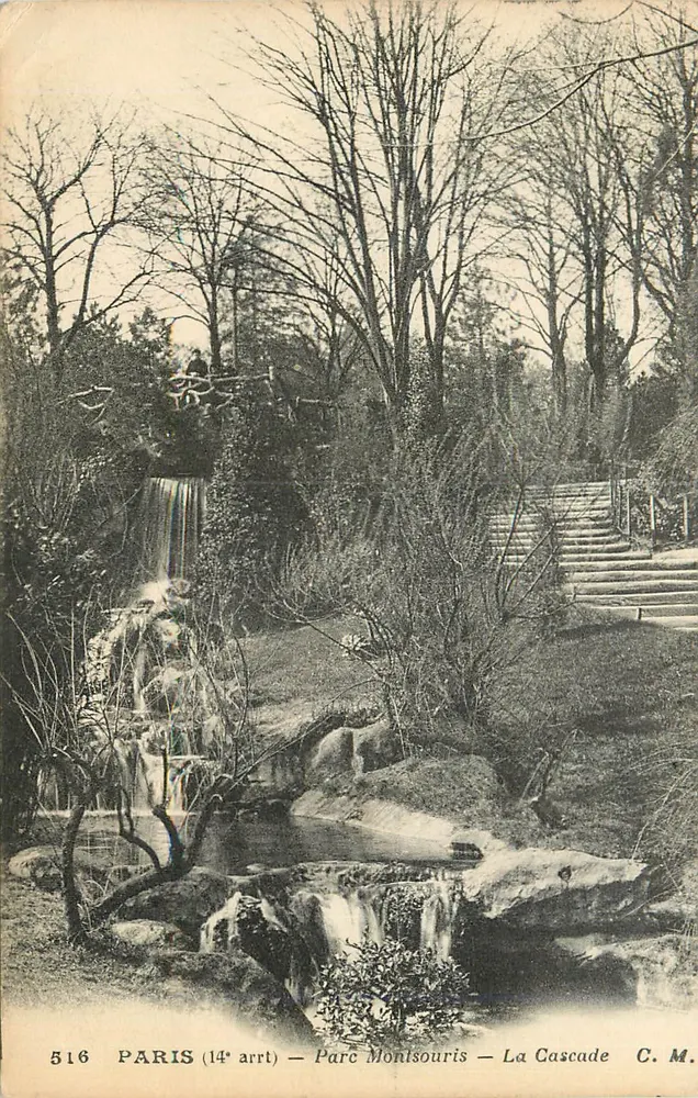 Parijs (14e arr.) — Park Montsouris — De Waterval — C.M. n°516 - Voorkant
