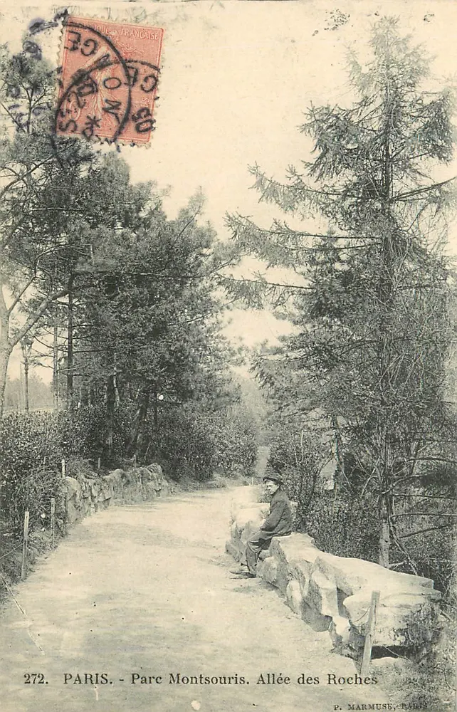 PARIS - Parc Montsouris. Allée des Roches — P. MARMUSE, PARIS, n°272 - Recto