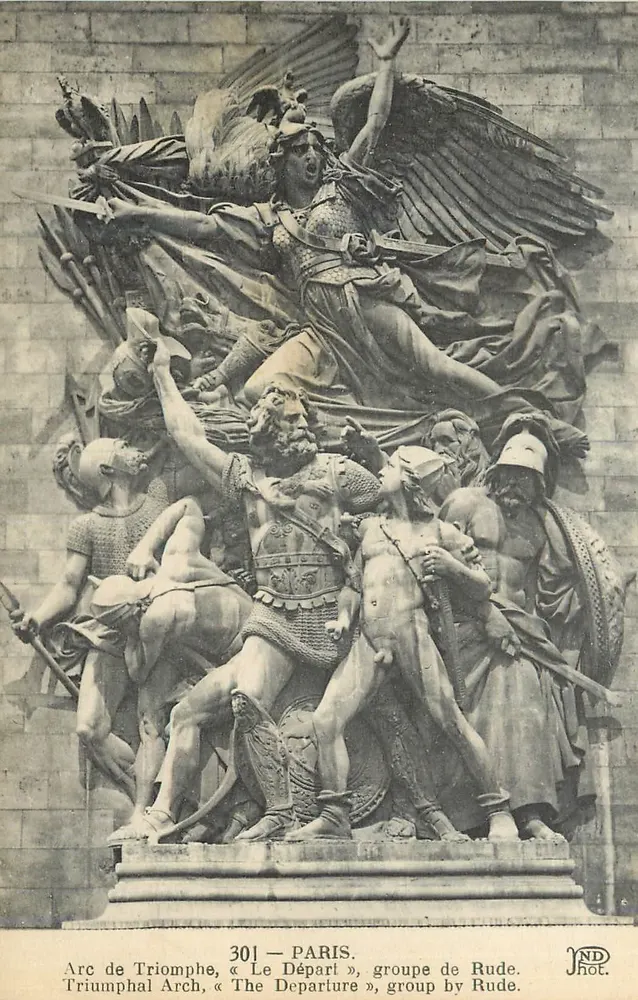 Arc de Triomphe — « Le Départ » groupe de Rude — JND phot. - Recto