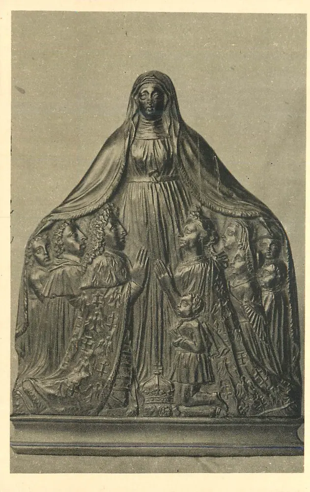 Notre-Dame de Bonsecours schützt den Herzog Léopold und die Herzogsfamilie — Musée historique lorrain, im Herzogspalast, Nancy — Serie IV: Kunstgegenstände - Vorderseite