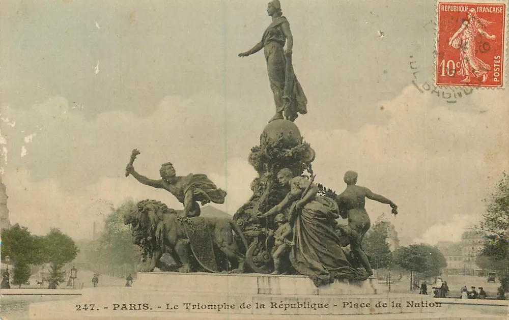Paris - Der Triumph der Republik - Place de la Nation - Verleger: 247 - Vorderseite