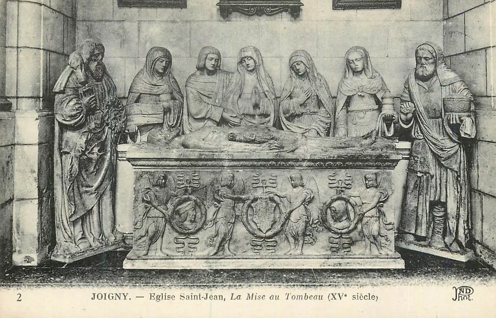 Joigny — Kirche Saint-Jean, Die Abnahme vom Kreuz (15. Jahrhundert) - Vorderseite