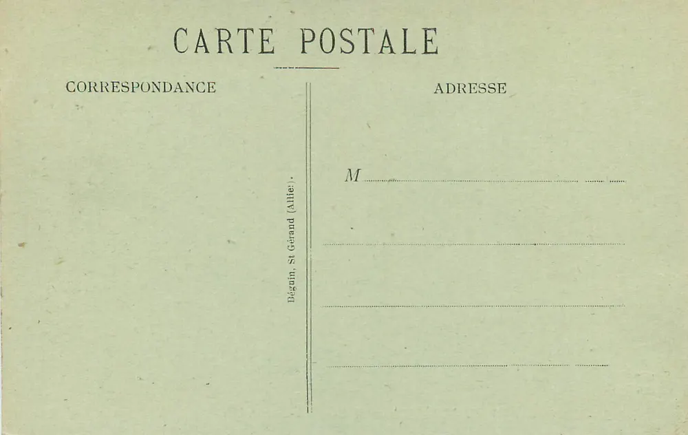 Château de Bourbon-Busset — Façade Sud-Est — Environs de Vichy - Verso