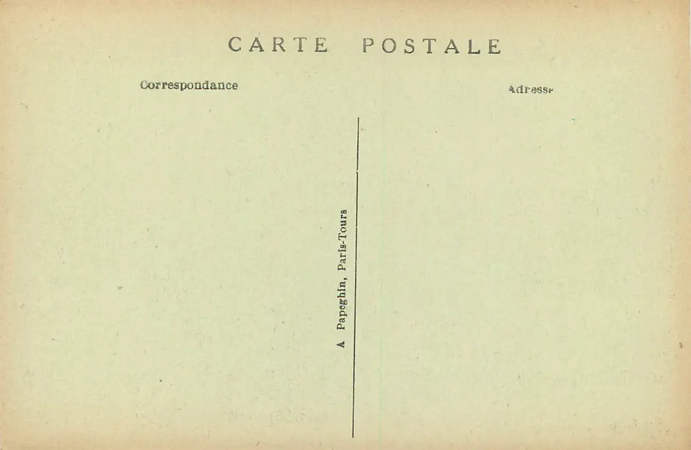 Castelo de Chantilly — Lado Noroeste — A.P. - Verso