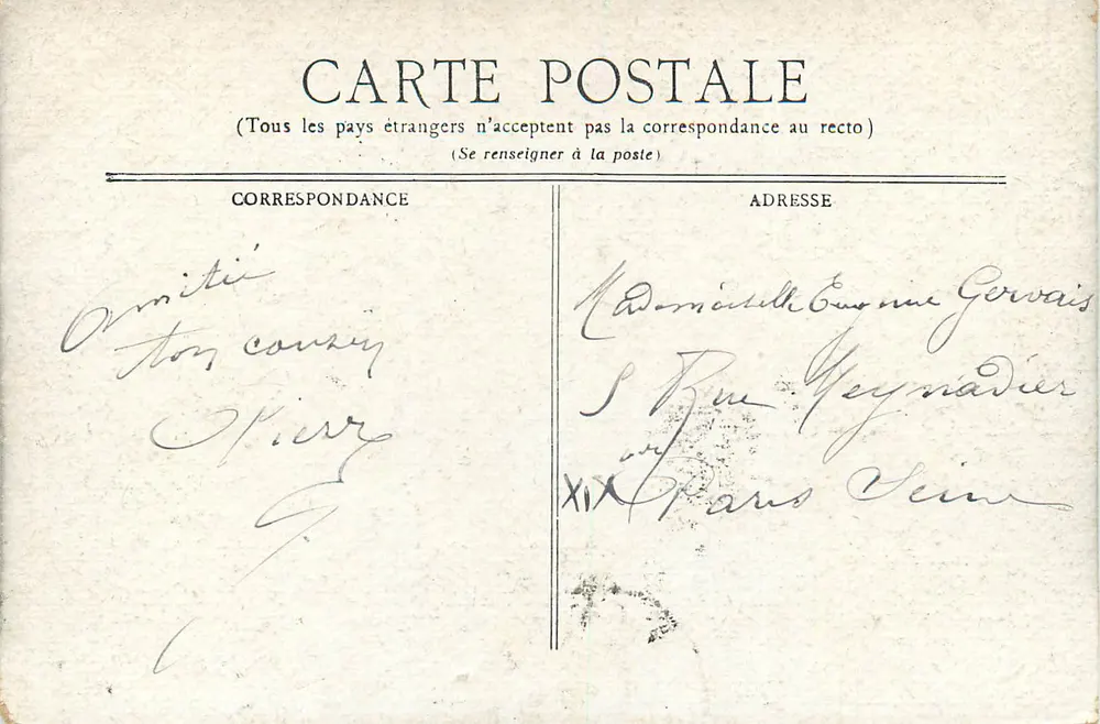 Vichy — Novo Parque — Lago dos Patos — editor Staerck & Cie - Verso