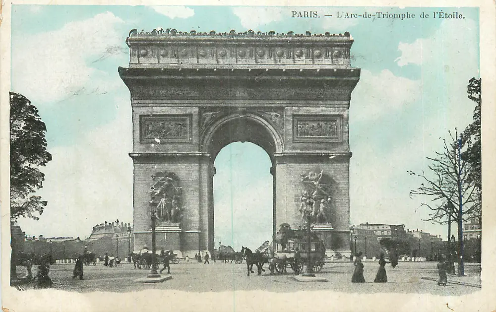 Paris — O Arco do Triunfo da Estrela — J.C. Paris - Frente