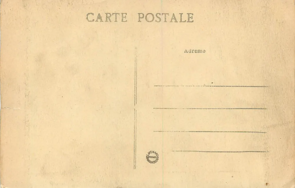 Wald von Fontainebleau — Höhle der Räuber (Eingang) — Sammlung A. Bégloue, n°131 - Rückseite