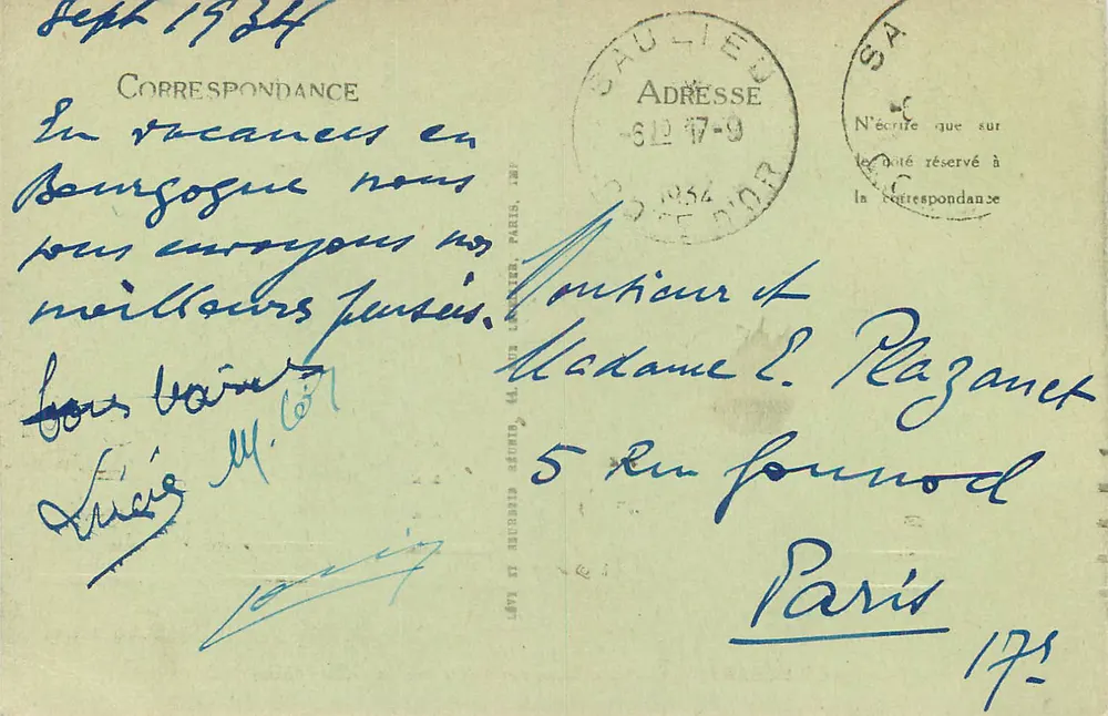 Vézelay — Cours Bouveau et Porte Neuve (XIVe siècle) — LL - Verso